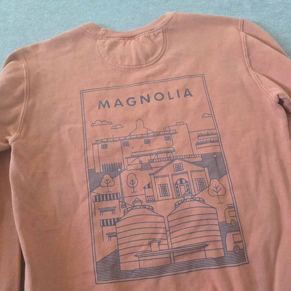 Comfort Colors Magnolia Market Silos Sweatshirt Salmon Pink Small Waco TX